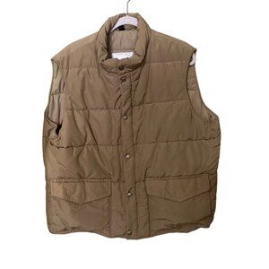 Woolrich  Mens Khaki Quilted  Vest XX-Large Outdoors Gorpcore